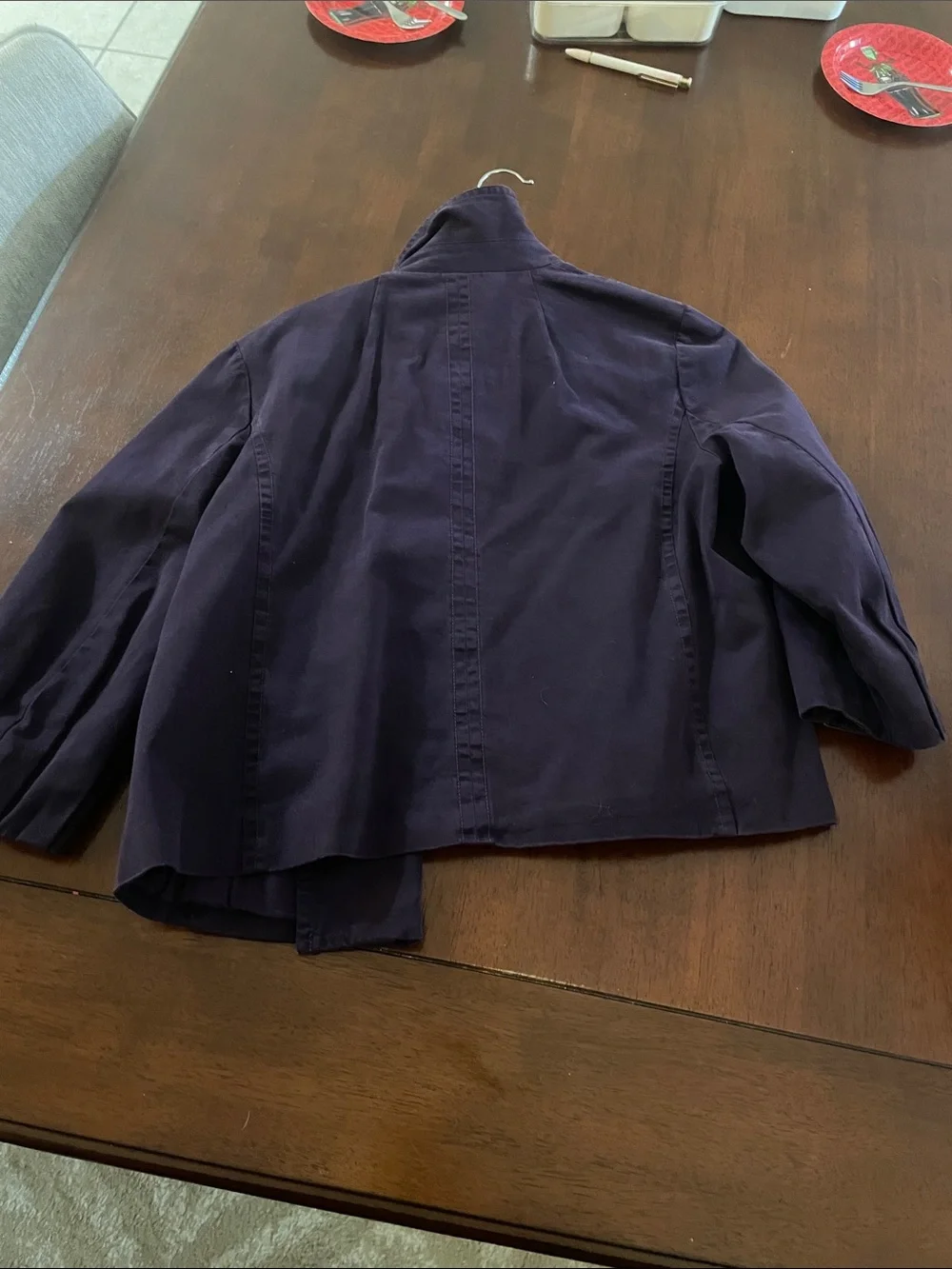 J. Crew Navy Blue Cropped Utility Jacket